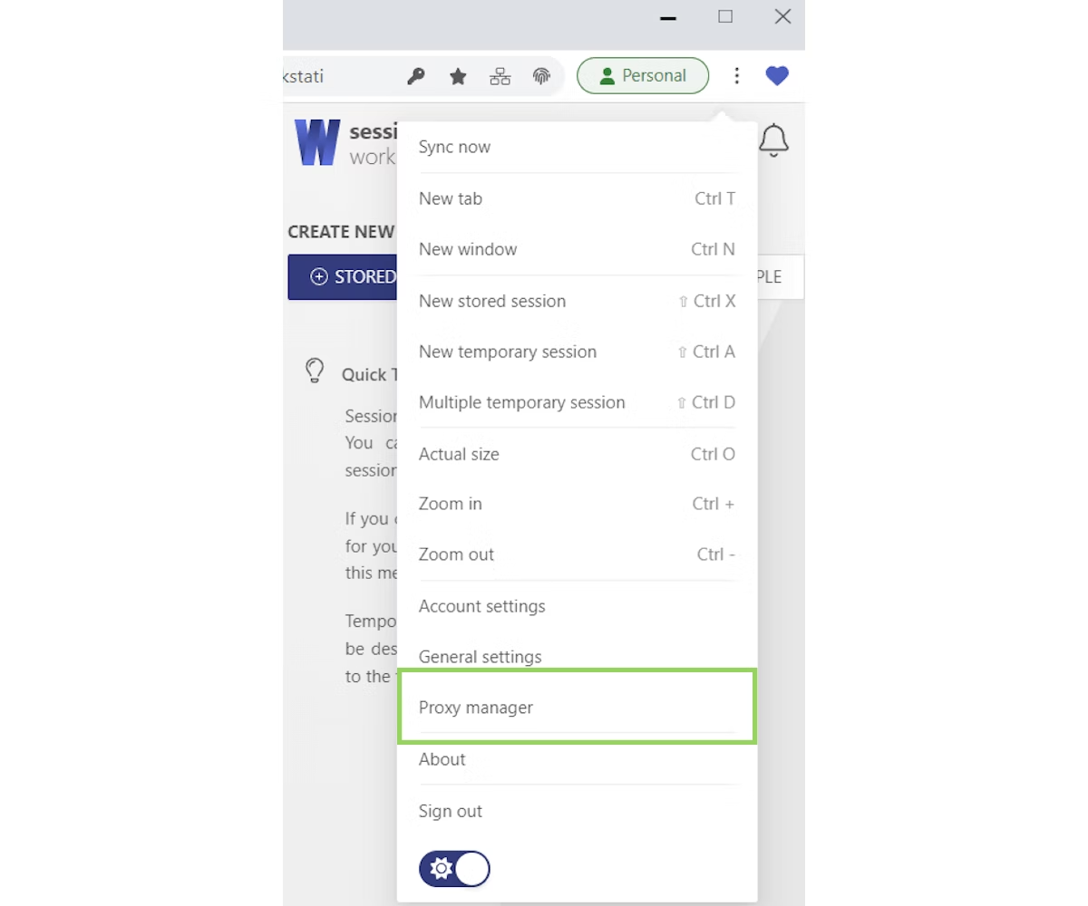 Proxy manager