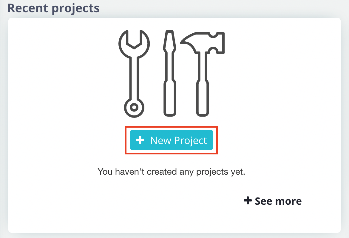 Parsehub new project